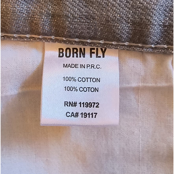 Born Fly Jeans Men's Size 40 Gray Denim Button Fly Straight Leg Paint Splatter - Picture 4 of 16